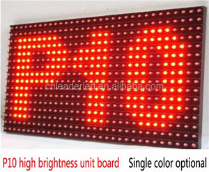 Outdoor DIP <strong>P10</strong> Single Color <strong>Led</strong> <strong>Module</strong> Panel Red Blue Yellow Green <strong>Led</strong> <strong>Module</strong> for Running Message <strong>Led</strong> Display - Product Image 2