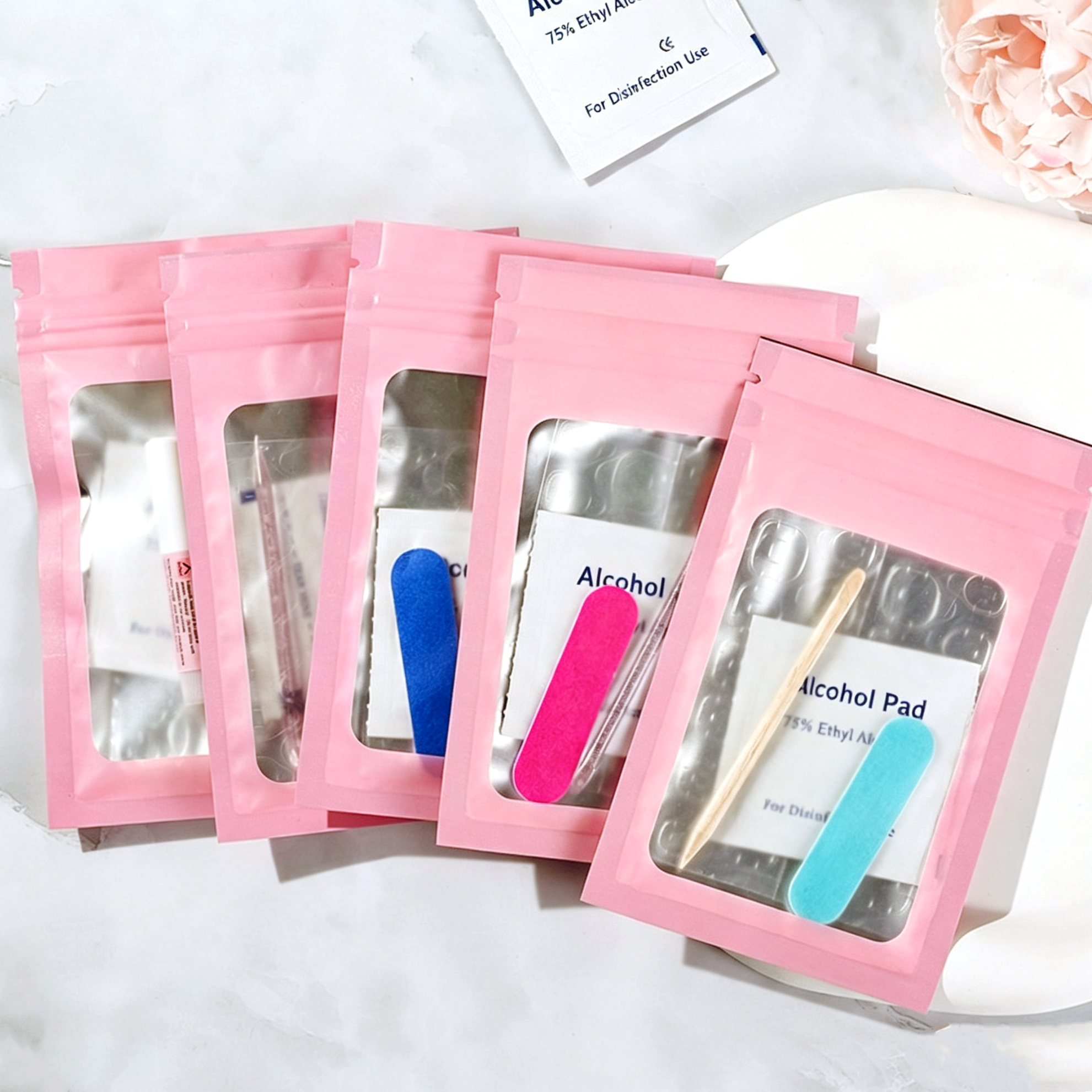 4 pezzi/confezione Kit di strumenti per unghie assortiti