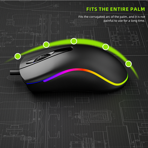 Silent <strong>Computer</strong> Typing Office Laptop Wired <strong>Keyboard</strong> and Mouse Set - Product Image 6
