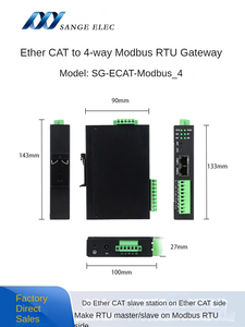 EtherCAT To <strong>Modbus</strong> RTU Gateway 4 RS485/232 Synchronous Acquisition <strong>Protocol</strong> Conversion Communication Module - Product Image 5