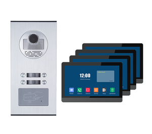 7-Zoll-wasserdichtes Tuya Wired Doorbell <span class=keywords><strong>Factory</strong></span>-Videosystem 4-Tasten-Farbkamera Multi Family <span class=keywords><strong>Intercom</strong></span> Door Phone <span class=keywords><strong>Factory</strong></span> Direct