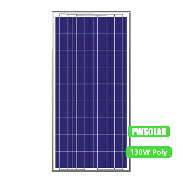 सबसे सस्ता पॉली सोलर पैनल, 130 डब्ल्यू 36 सेल श्रृंखला पॉली पीवी, सौर सेल प्लेट सौर पैनल