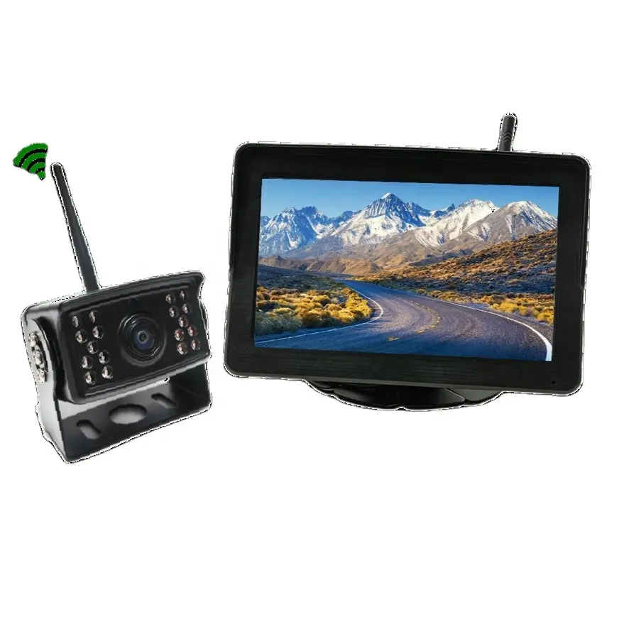 AUTO Accessory OEM مصنع شاحنة مراقب شاشة تعمل باللمس Black Box Wireless 7 Inch Monitor نظام كاميرا مراقبة السيارة