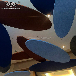 主声学吸音天花板瓷砖悬浮声宠物天花板100% 聚酯吸音板DIY天花板 - Product Image 6