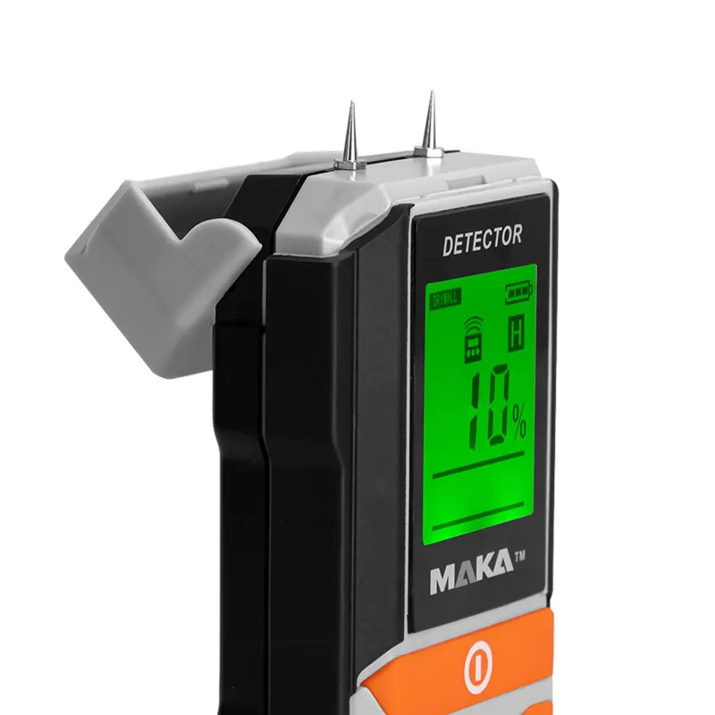 MAKAミニデジタル木材水分計木材湿ったメーター読み取り水分計室温測定