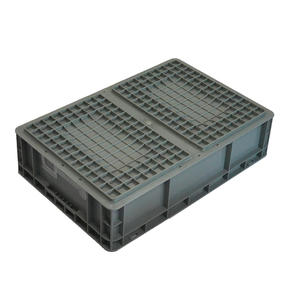 Economical Euro <strong>Size</strong> HDPE Plastic Containers <strong>Stackable</strong> Logistic Storage <strong>Crates</strong> for Mechanized Handling and Warehousing - Product Image 5