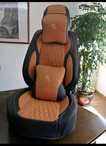 ที่หุ้มเบาะรถยนต์,อุปกรณ์ตกแต่งรถที่หุ้มเบาะสีแดงพร้อมหมอนในรถ - Product Image 3
