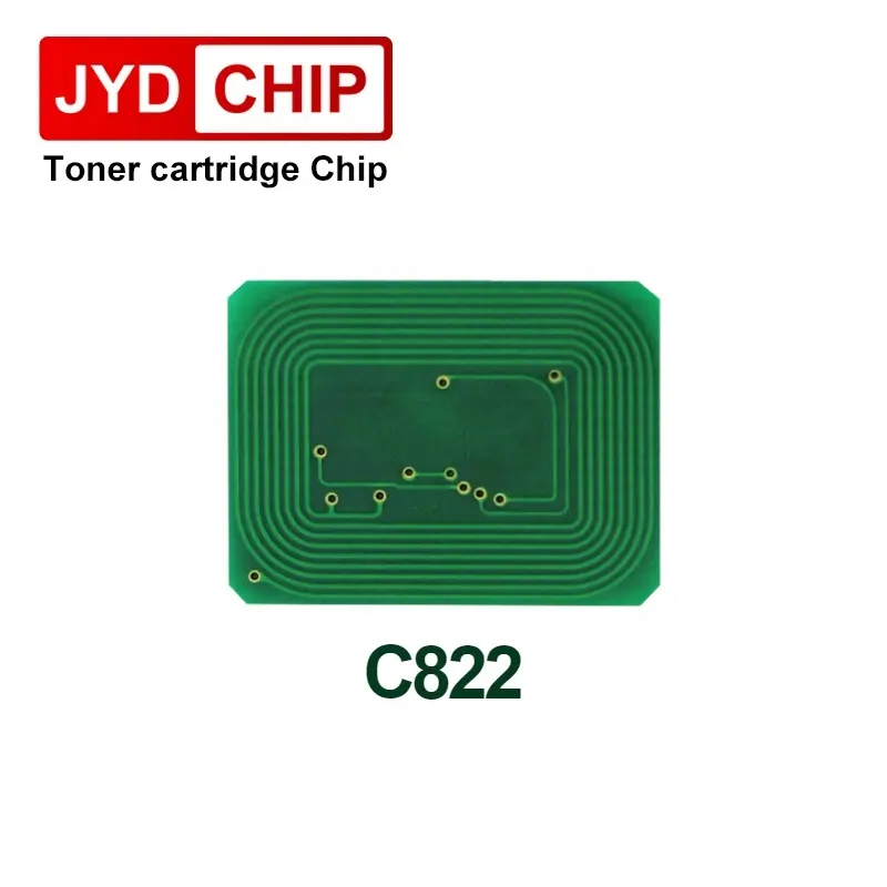 Chip de tóner C822 Compatible con OKI C822 Chip Drum Reset 44844616 44844615 44844614 44844613 44844628 44844625 822 Chip de cartucho