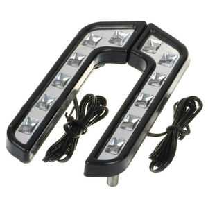 OEM C0789ไฟ LED ติดรถยนต์2ชิ้น12V, ไฟ LED สำหรับวิ่งกลางวัน4.8W 6ดวงไฟตัดหมอกรูปตัว L ไฟวิ่งกลางวัน - Product Image 1