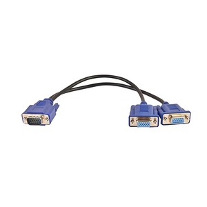 Vga One To Two Wire 3 6 Cable de pantalla dividida para computadora VGA One Drag Two Monitor Video HD Cable 1 a 2