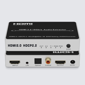 Digital Analog HDMI2.0 HDCP2.2 <strong>Input</strong> <strong>Output</strong> L/R Optical Coaxial DC/5V HDMI Audio Extractor 5.1 Converter Adapter Splitter