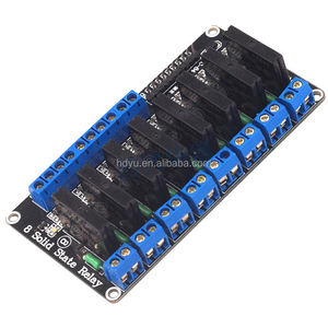 8チャンネル5V/12V/24V低レベルトリガーACソリッドステートリレーモジュールAC 250V2A 8チャンネルソリッドステートリレーモジュール - Product Image 1