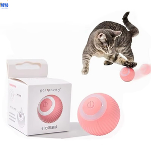 Juguetes interactivos y de movimiento para gatos inteligentes, Bola de hierba gatera rodante automática automóvil hecha de silicona duradera para gatos - Product Image 1