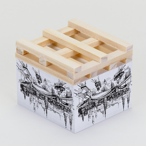 Cubo de papel grueso popular Notas adhesivas Diseño fácil de rasgar con función de hojas sueltas Papelería para estudiantes - Product Image 4