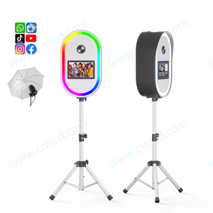 10.1 ''Touchscreen Oval Photo Booth mit Stativ Dslr Photo Booth Maschinen licht Einfache Montage Andere Party zubehör Dslr Booth - Product Image 3