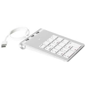Teclado numérico USB 2,0 con HUB multifunción Contabilidad financiera cajero ordenador Universal con cable teclado silencioso - Product Image 1