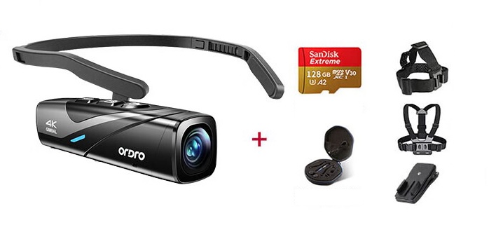 EP8 standard+128G SD card+3-piece wearable set