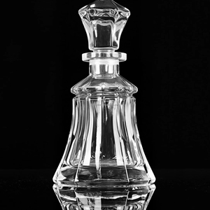 250MLHand UV Painting <strong>Attar</strong> Display Customized Logo Glass Oud Oil Bottle Decanter - Product Image 1