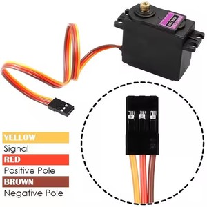 MG945เซอร์โวมาตรฐาน MG996R MG946R มอเตอร์เซอร์โว180องศา360องศามอเตอร์เซอร์โวมาตรฐานโลหะกึ่งโลหะ55ก. - Product Image 6