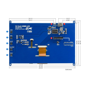 10.1 inch LCD <strong>Display</strong> Module Resistive Touch Screen 1024x600 Resolution Support RPI 3B 3B+ <strong>Raspberry</strong> <strong>Pi</strong> Zero Zero W WH - Product Image 5