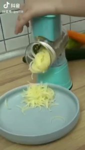 3 in 1 Vegetable Mandoline Slicer <strong>Swift</strong> Rotary Drum Grater Nut Shredder Veggie <strong>Cutter</strong> Peeler Spiralizer Cheese Chopper - Product Image 4