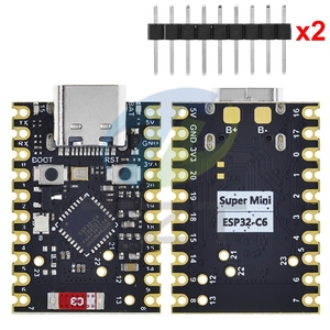 Scheda di sviluppo ESP32-C6 TZT SuperMini scheda di programmazione microcontrollore di apprendimento scheda centrale del Controller - Product Image 1