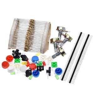 TZT 1 set pratico Kit resistore portatile per Arduino Starter Kit UNO R3 LED potenziometro tact switch pin header - Product Image 6