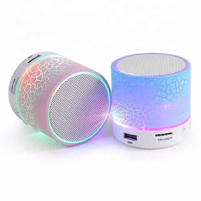 Best Verkopende Mini A9 Mini Draagbare Mobiele Telefoon Draadloze Speaker Met Kleurrijke Led Licht Voor Iphone 6 8 7 P