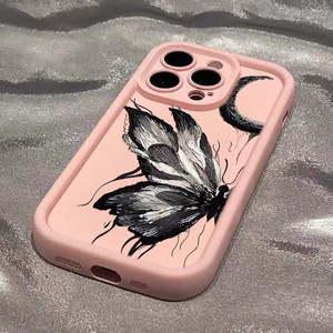 เคสซิลิโคนนิ่มลายผีเสื้อเคสสมาร์ทโฟนสำหรับ iPhone X 11 12 13 14 PRO MAX 15สำหรับ Apple และ Samsung - Product Image 4