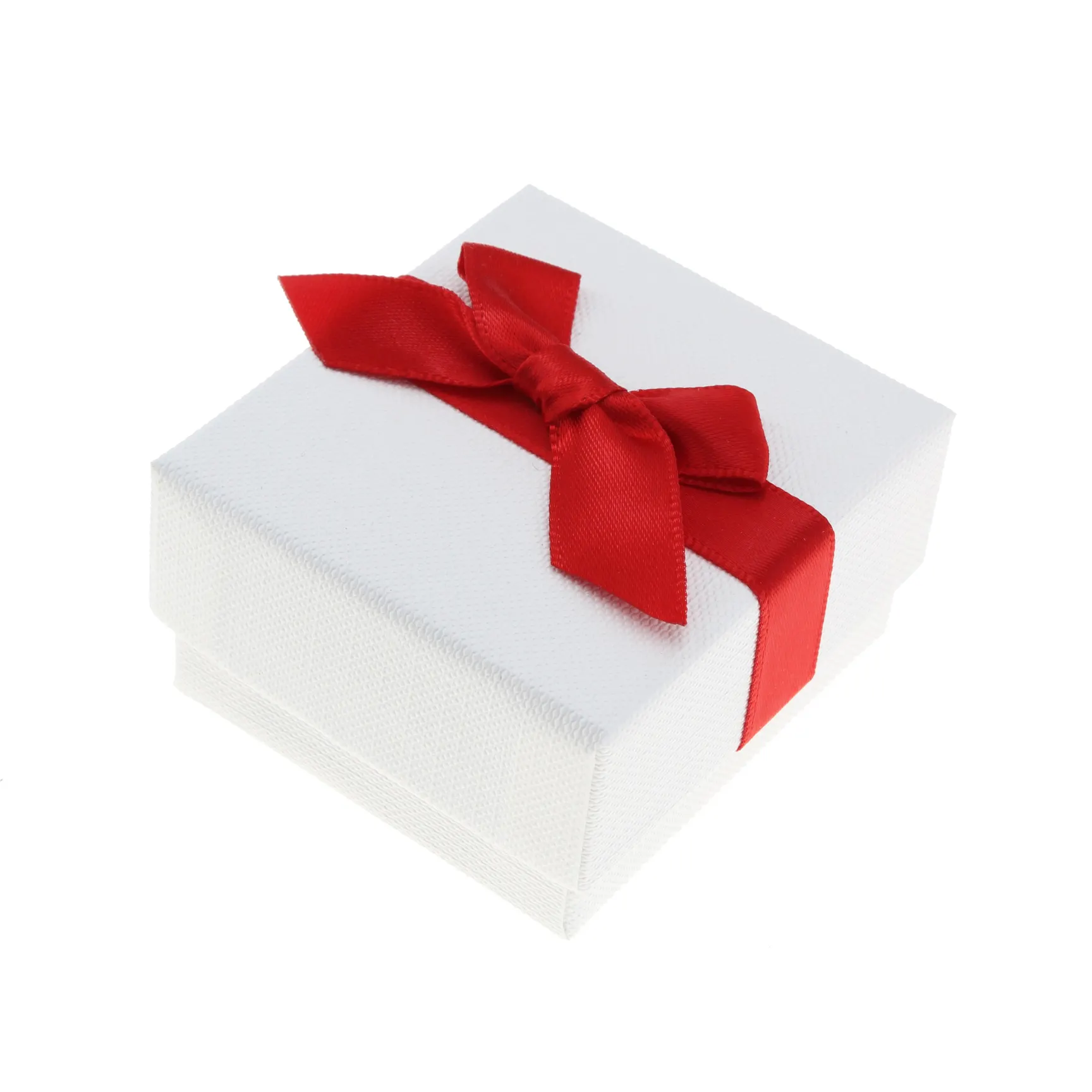 new style bow Gift Custom White cardboard paper Craft Jewelry Paper Lid And Base Boxes