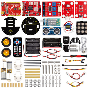 Arduino eğitim programlama robotu için akıllı küçük kaplumbağa Robot V3.0 robot araç kiti