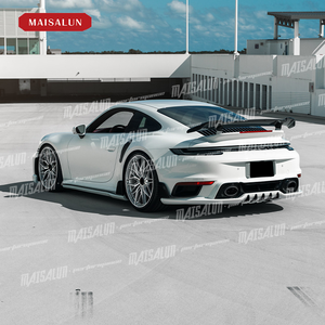 ポルシェ911992ターボ<span class=keywords><strong>S</strong></span>用ボディキットTスタイルフロントリップサイドスカートスポイラーリアディフューザーボディキットにアップグレード