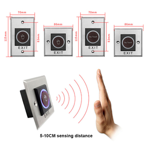 No Touch çıkış düğmesi açma anahtarı açacağı hiçbir COM NC LED ışık kapı erişim kontrol sistemi için giriş açık - Product Image 4