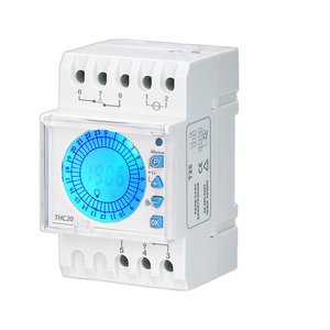220-240VAC 30ampミニデジタルタイマースイッチTHC20-2CバックライトLCDプログラム可能周期タイマー制御スイッチタイマー