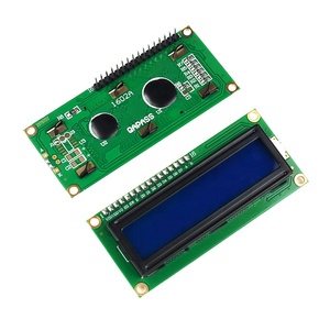 Display a caratteri LCD 1602A modulo Display LCD 16 x2 con schermo verde blu con modulo adattatore I2C/IIC