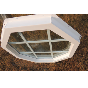 Ventana fija UPVC, productos de tendencia, ventanas de doble acristalado con marco UVC con diseño de parrilla - Product Image 5