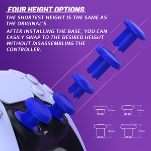 Blue Height Adjustable Replace Analog <strong>Thumb</strong> Sticks ThumbsGear V3 Interchangeable Ergonomic Thumbsticks for PS5 &amp; PS4 Controller - Product Image 2