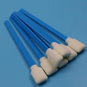 במלאי <span class=keywords><strong>707</strong></span> כחול ידית ספוג מקל מדפסת ניקוי קצף ספוגית לניקוי מדויק