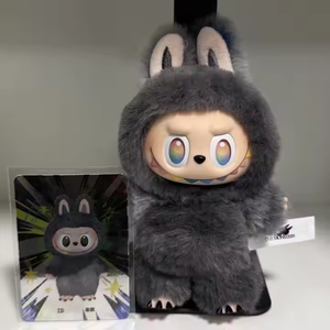Scannable Blind Mystery Boxes Labubu V3 Gradient Color Plush Doll Pendant Series Anti-counterfeiting Animals <strong>Verification</strong> <strong>Code</strong> - Product Image 3