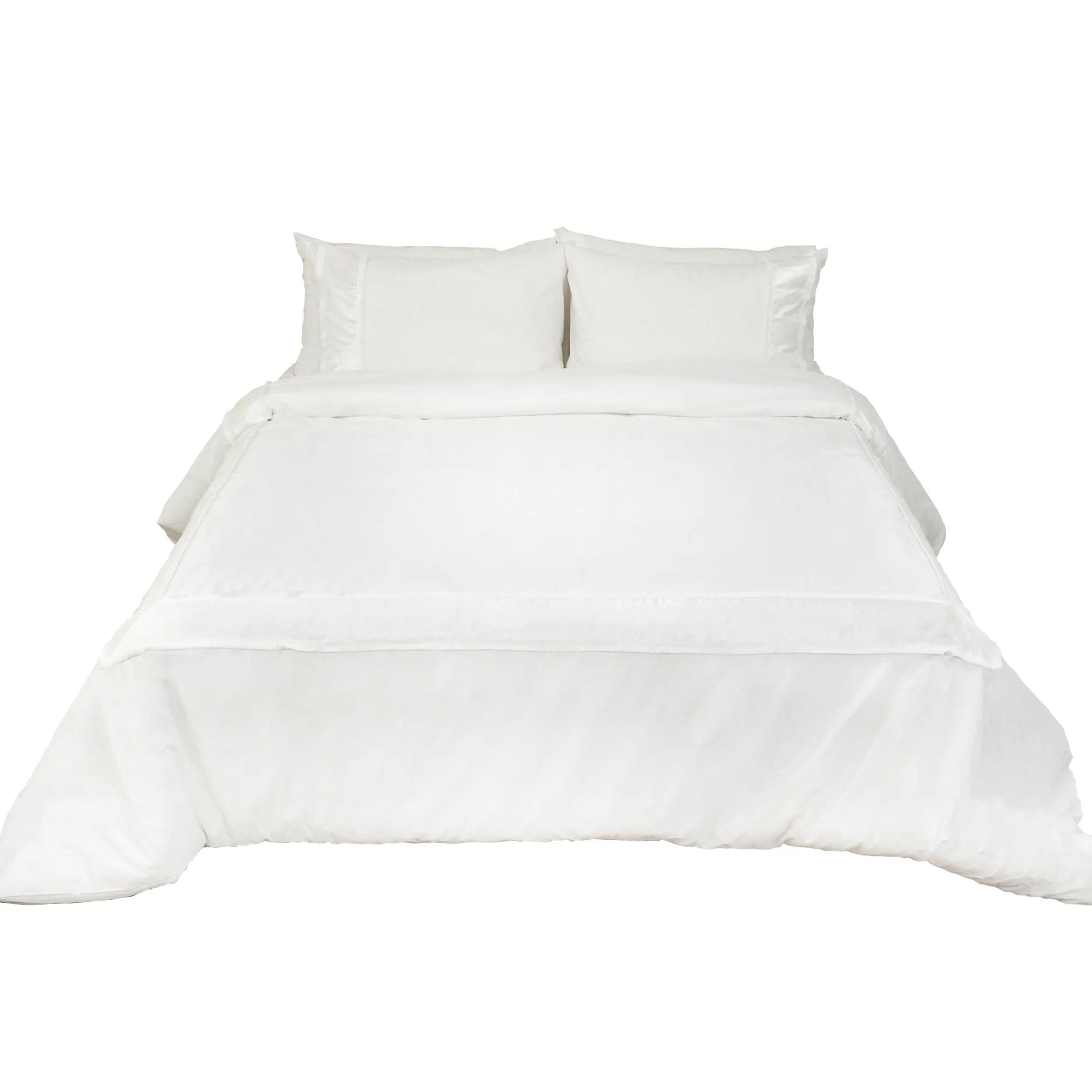 कपास चादरें 100% कपास सफेद कम कीमत Bedsheets राजा आकार 100% कपास चादरें