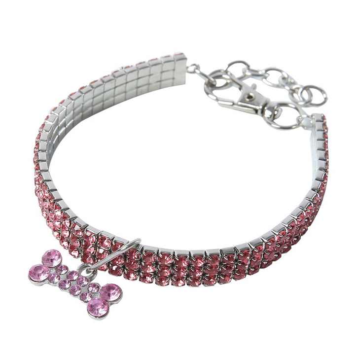 Accessori per animali domestici di lusso all'ingrosso per animali domestici gioielli per animali domestici con strass collare per cani