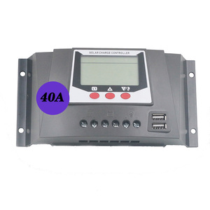 Donghui-controlador de cargador solar pwm, 40A, 12v, 24v, módulo controlador de carga solar - Product Image 1