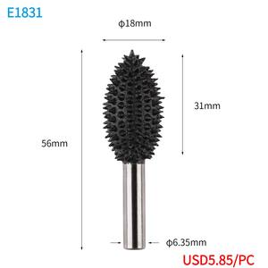 Hình Dạng Khác Nhau 3Pcs Kutzall Chế Biến Gỗ Quay Burr Set Tập Tin Khoan Bit Cho Khắc Gỗ - Product Image 4