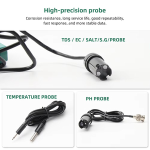 Detector inteligente de Calidad de Agua Tuya Wifi con función de registrador de datos 6 IN 1TDS.EC.PH. Salinidad. Medidor de PH G.S.Temp