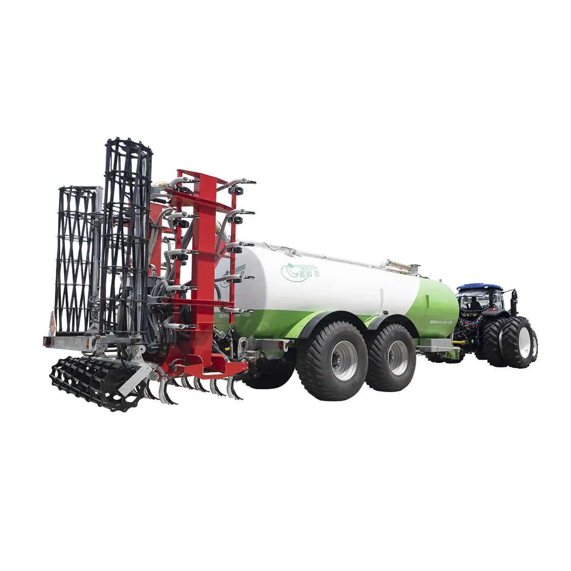 Espalhador de fertilizante do tanque da manure orgânica 20 cbm com espalhador do fertilizante do tanque da corrediça com caminhão do trator da fazenda