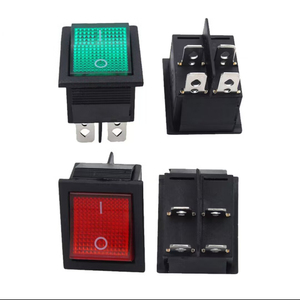 Işık ile KCD4 dört pin iki dişli gemi tipi anahtarı - Product Image 2