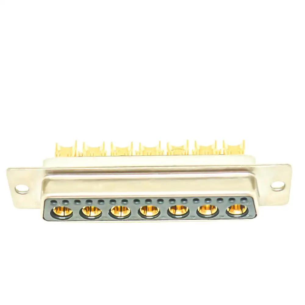 17w7 Pcb Male Dip Female Combo D-sub Rf Coaxial 17w7 Power High Current D-sub 17w7 40a Connector
