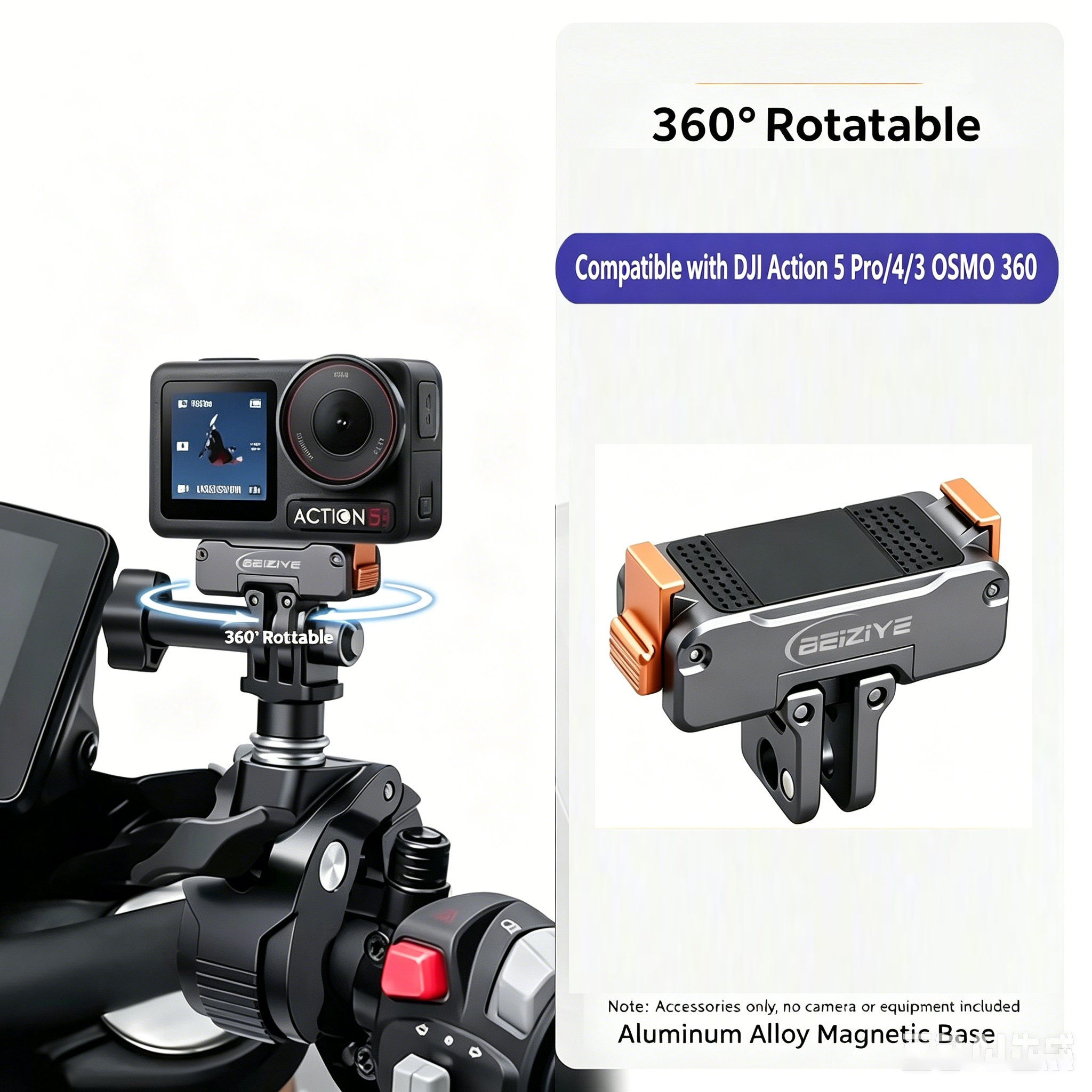 Black - For DJI Action 5Pro/4/3