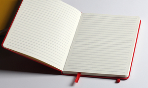 Cuaderno A5 personalizado con cubierta de tapa dura de lino diario estampado a la moda con logotipo liso para regalo - Product Image 3