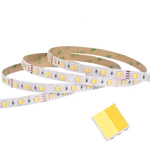 2in1 สีคู่ smd 5050 led CCT แถบไฟ led ปรับอุณหภูมิสีเทปไฟ led ปรับได้ - Product Image 1
